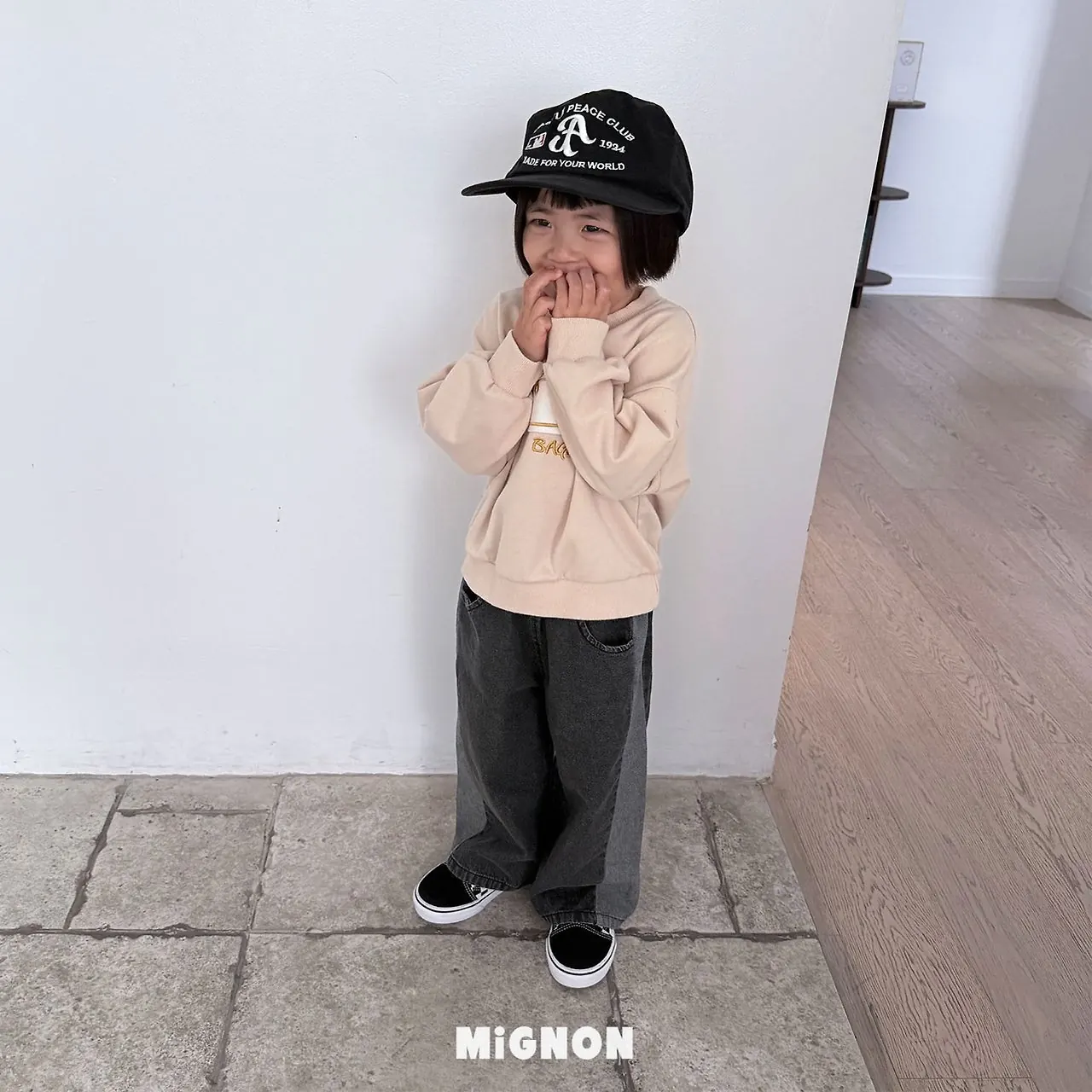 포인트데님팬츠 착장