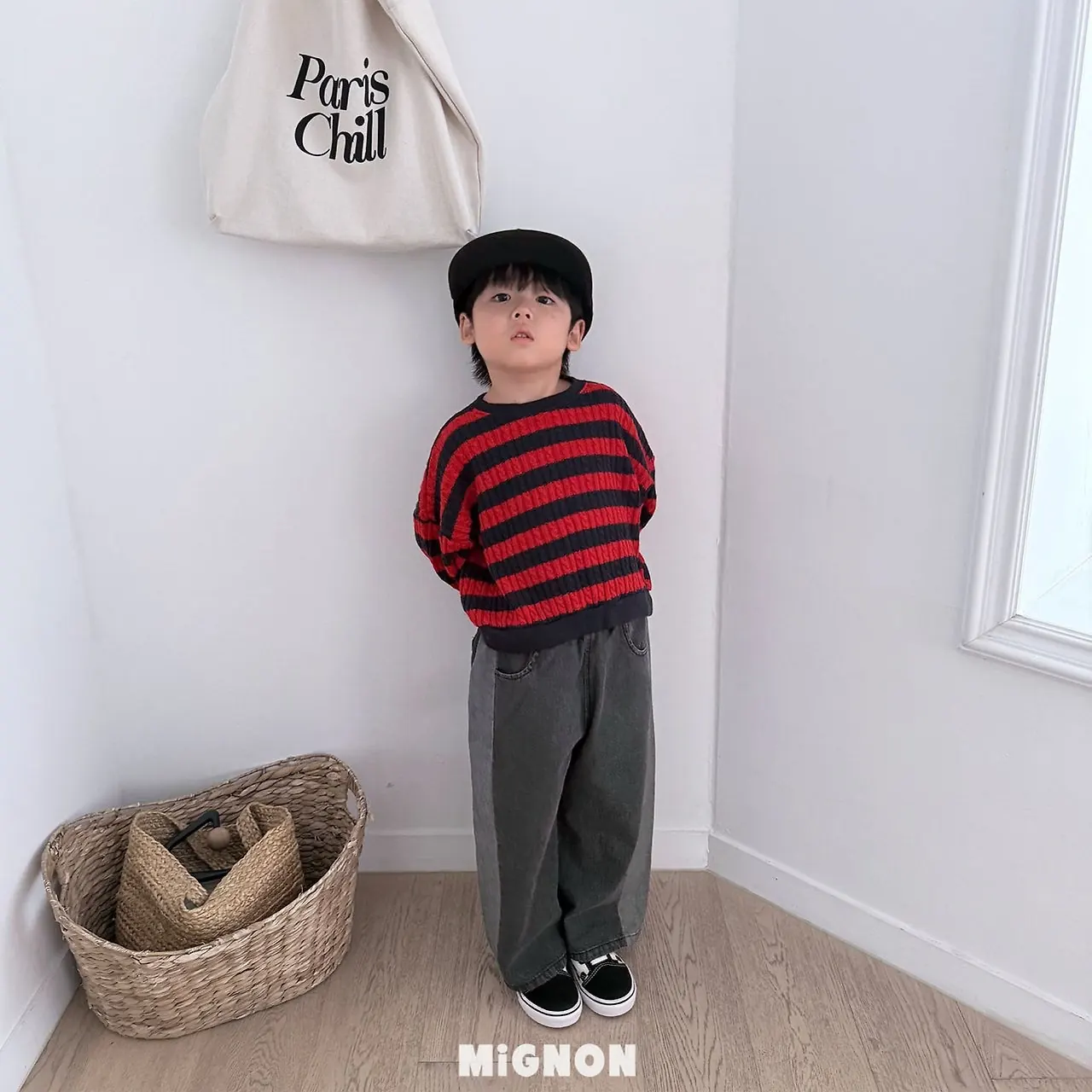포인트데님팬츠 착장