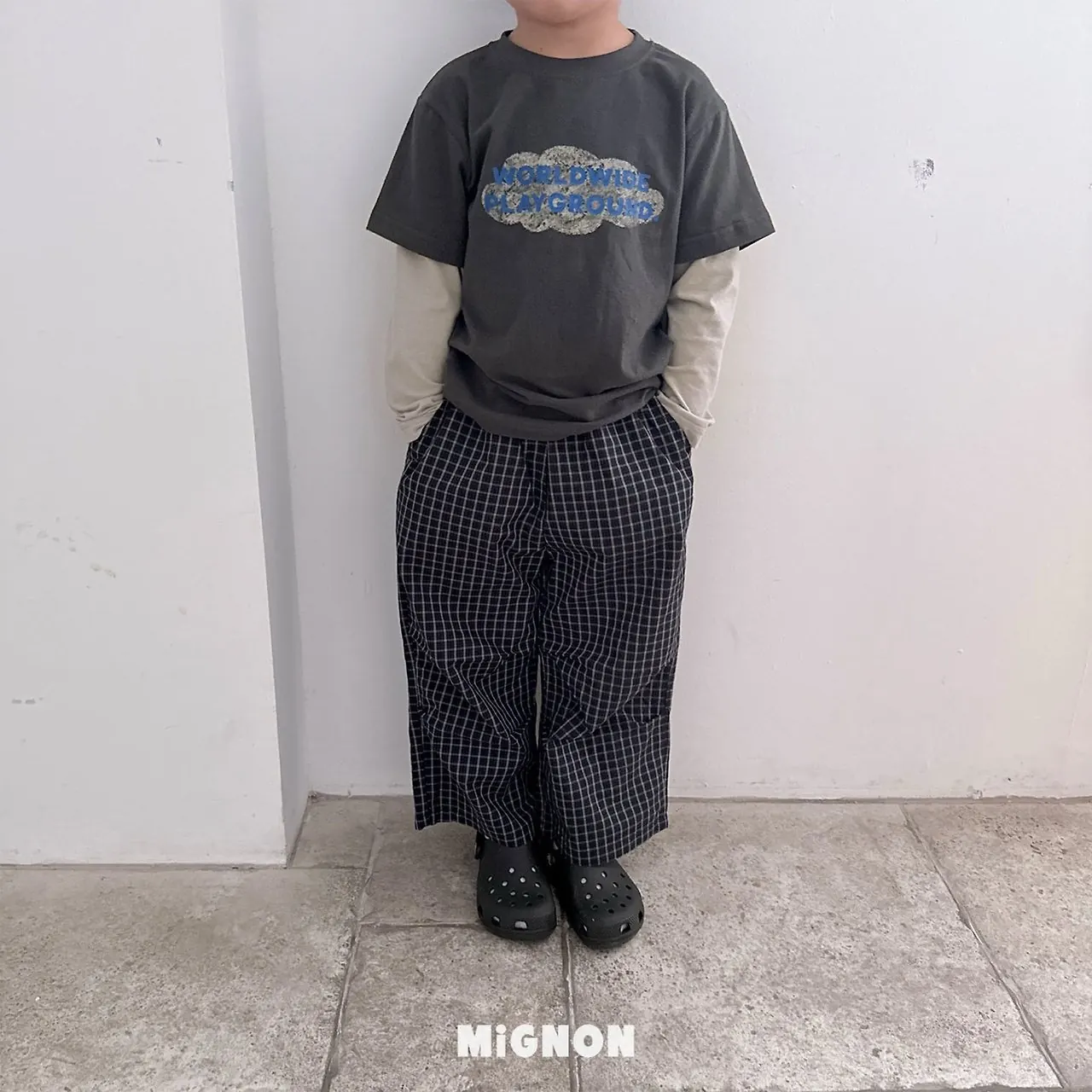 야호체크팬츠 착장