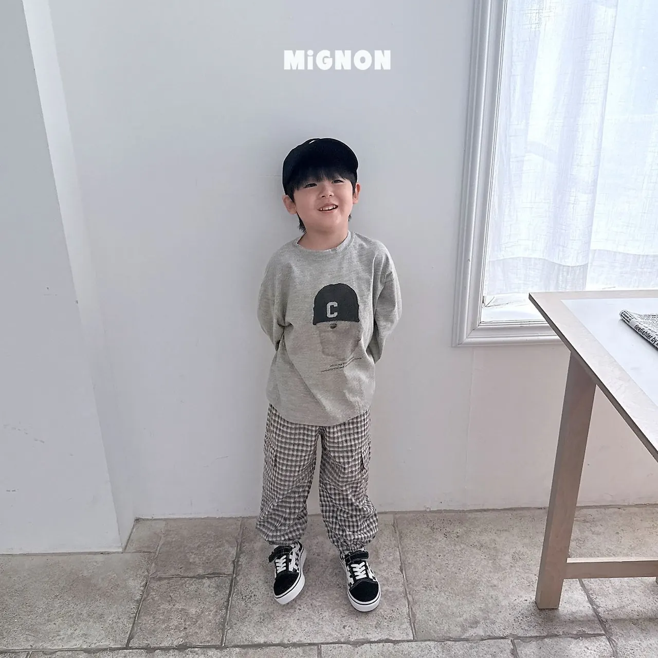 비니독티셔츠 착장